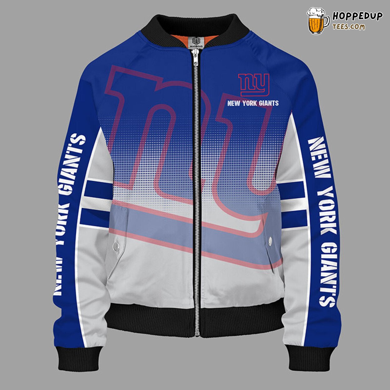New York Giants NFL Distinct Blue Bomber Jacket Stylish Design