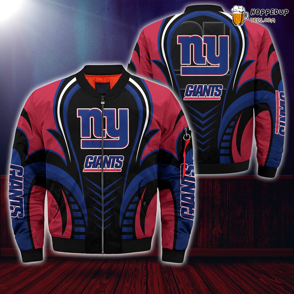 New York Giants NFL Seasonal Edition Bomber Jacket Authentic Fan’s Wear