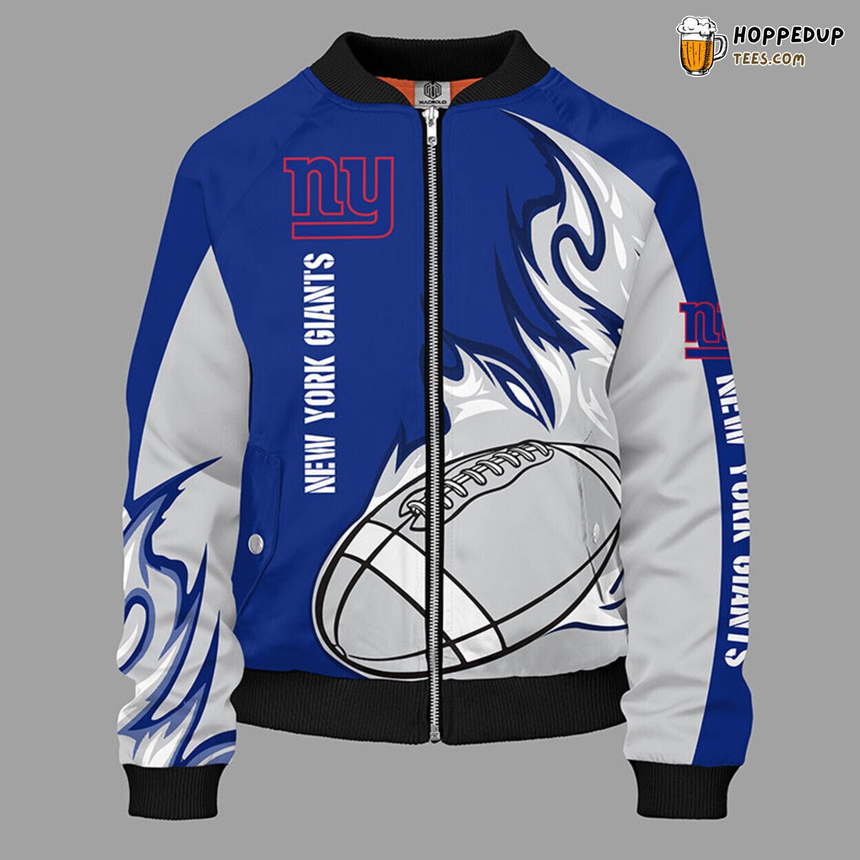 New York Giants NFL Signature Bomber Jacket Blue Classic Style