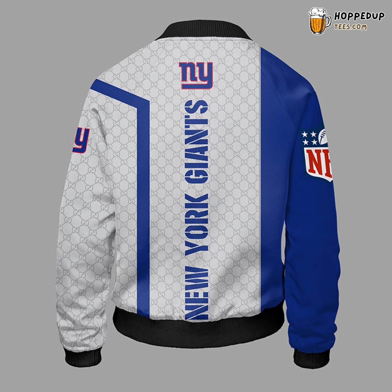 New York Giants NFL Unisex Bomber Jacket Blue Distinct Design