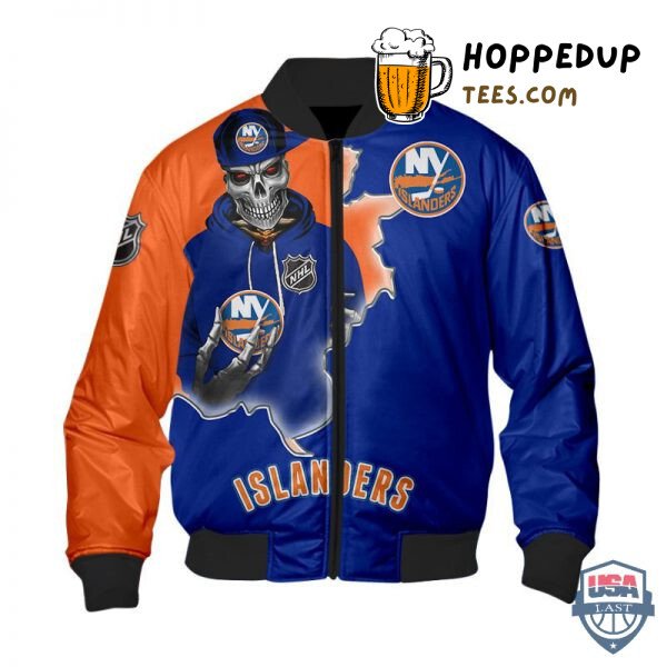 New York Islanders Death Skull NHL Tribute Bomber Jacket