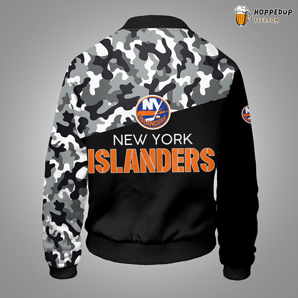 New York Islanders NHL Camouflage Black Unique Bomber Jacket Stylish Look
