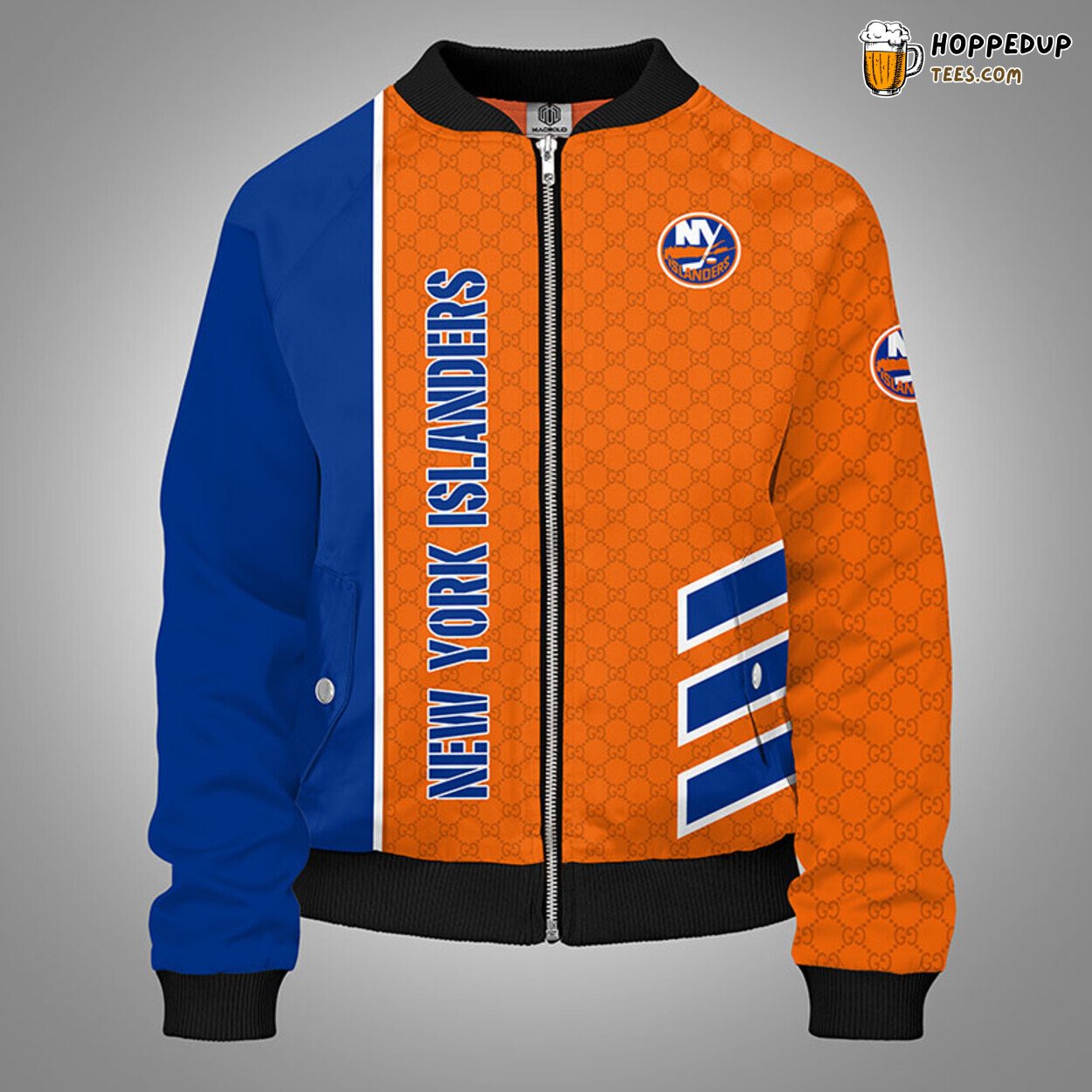 New York Islanders NHL Distinct Orange Bomber Jacket Unique Stylish Look