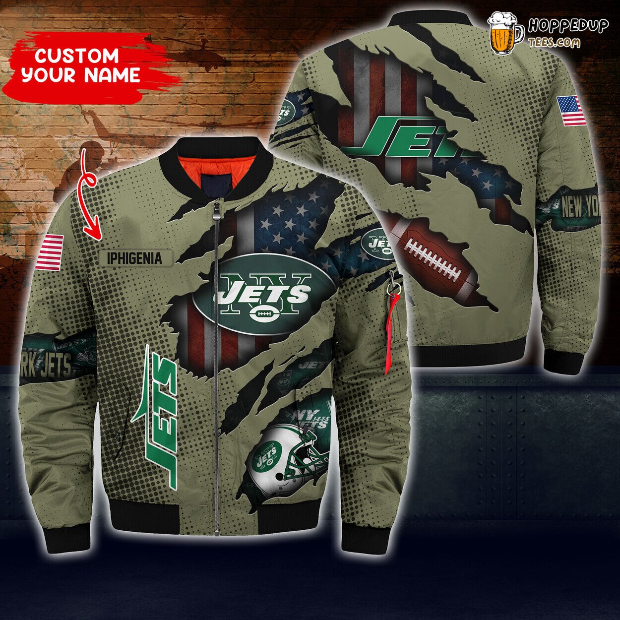 New York Jets NFL Custom Bomber Jacket Unique Boyfriend Choice Wear
