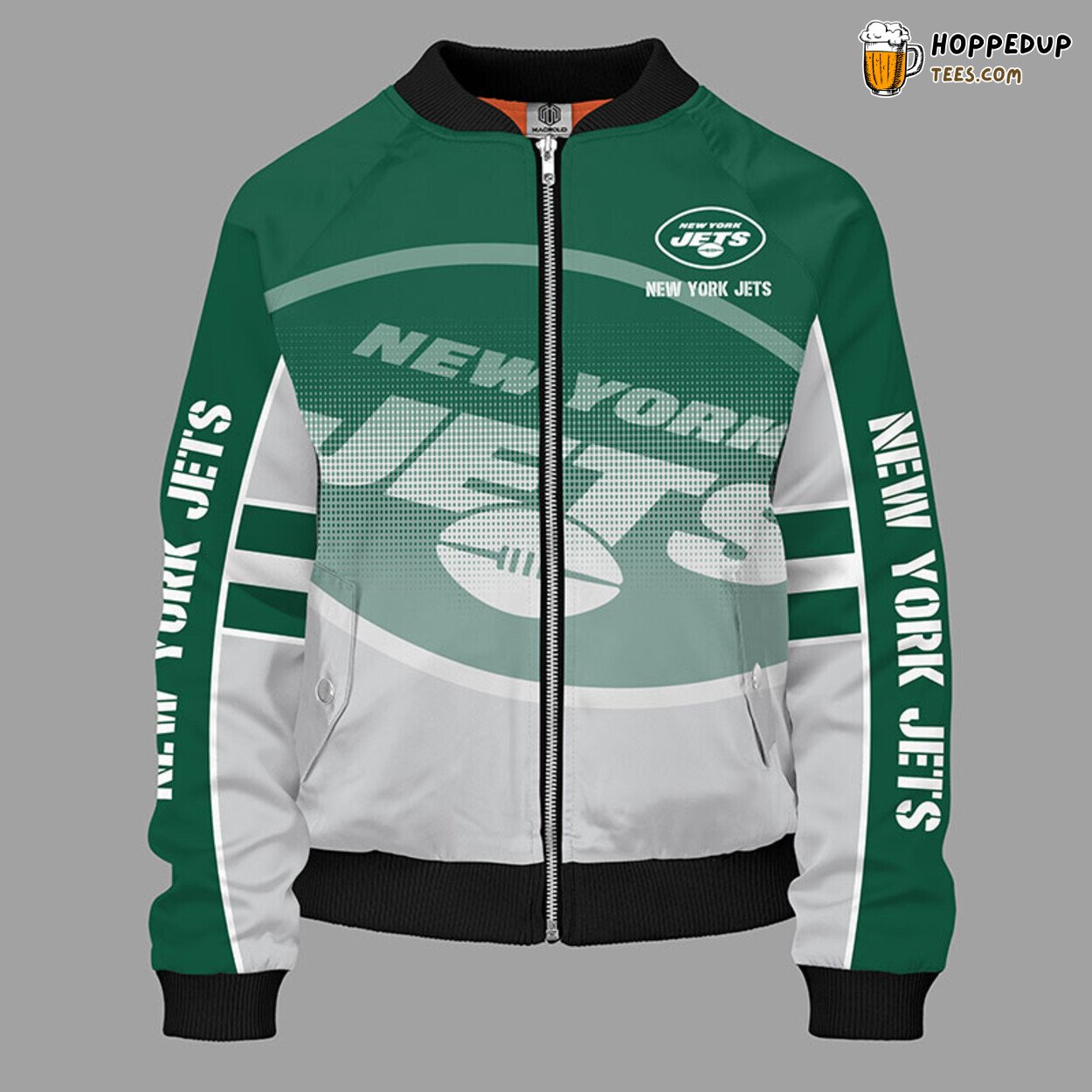 New York Jets NFL Distinct Green Bomber Jacket Stylish Design