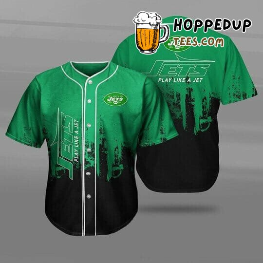 New York Jets NFL Enthusiast Green Black Baseball Jersey Unique Fan Gear