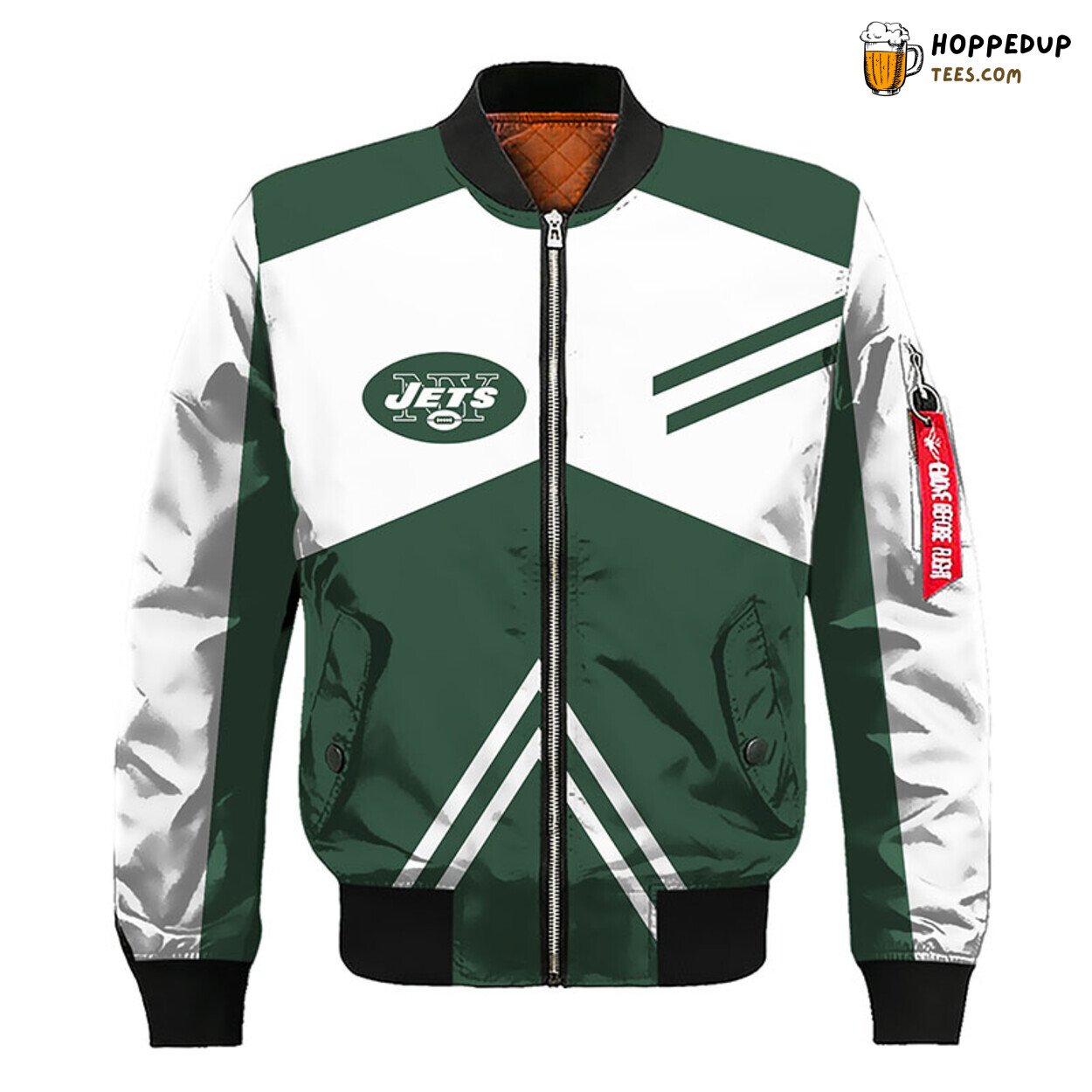 New York Jets NFL Green Silver Bomber Jacket Distinct Theme