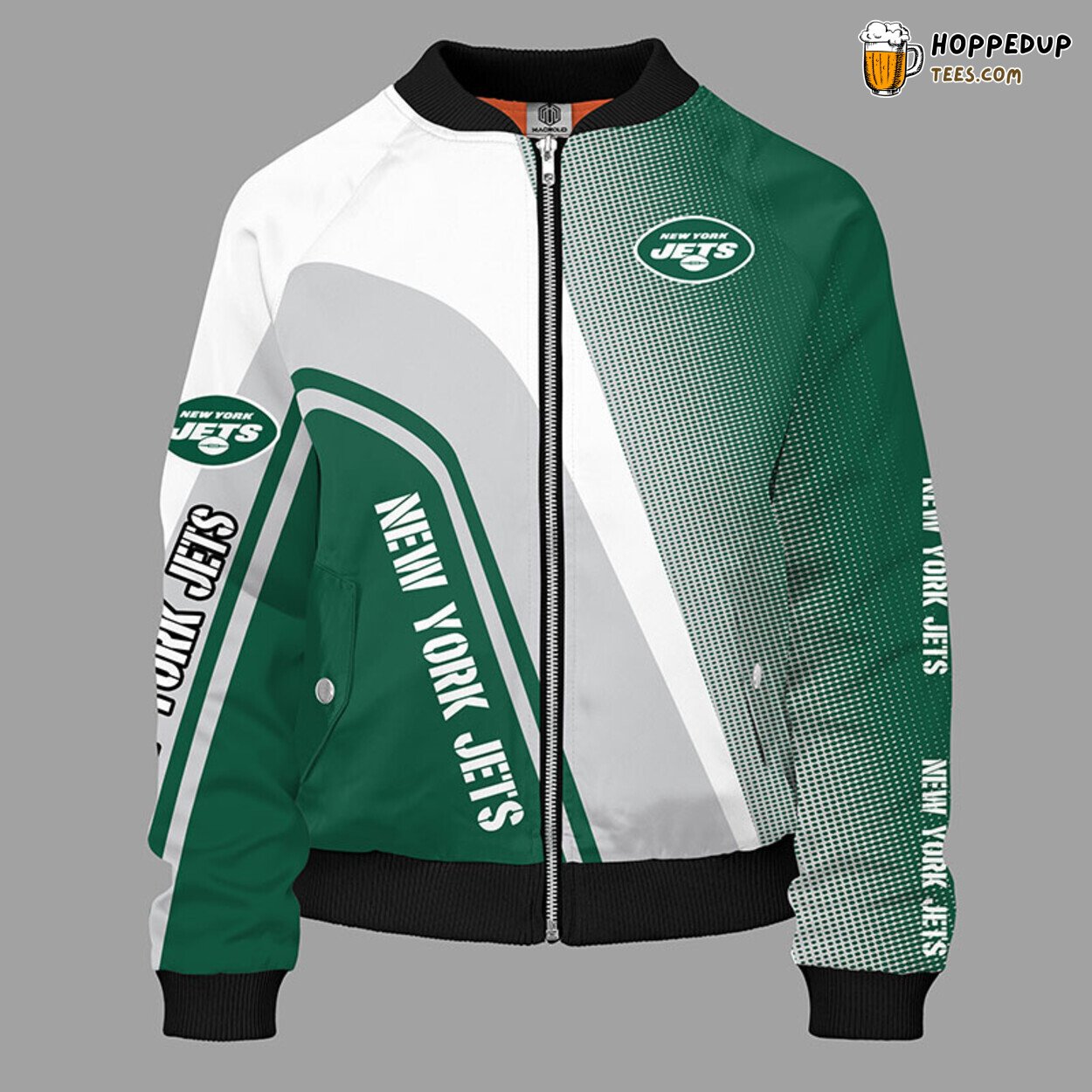 New York Jets NFL Green Unisex Bomber Jacket Stylish Distinct Design