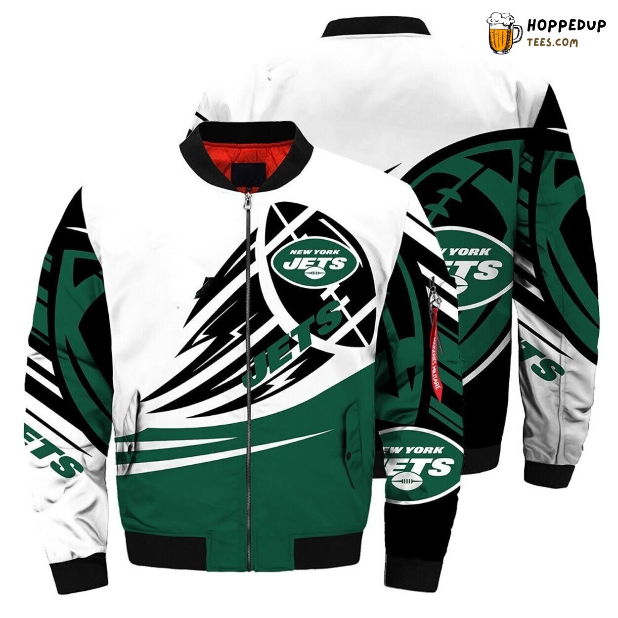 New York Jets Ultra Balls Design Elite Bomber Jacket Stylish Sportswear