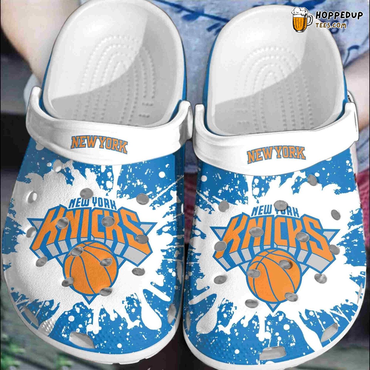 New York Knicks Basketball Club Shoes Comfortable Unique Clogs
