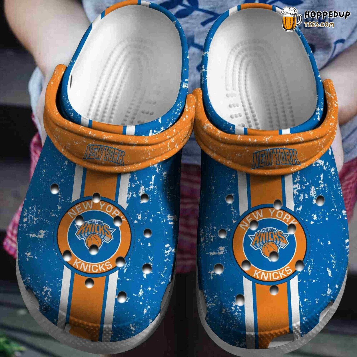 New York Knicks Basketball Comfortable Club Clogs Shoes Design