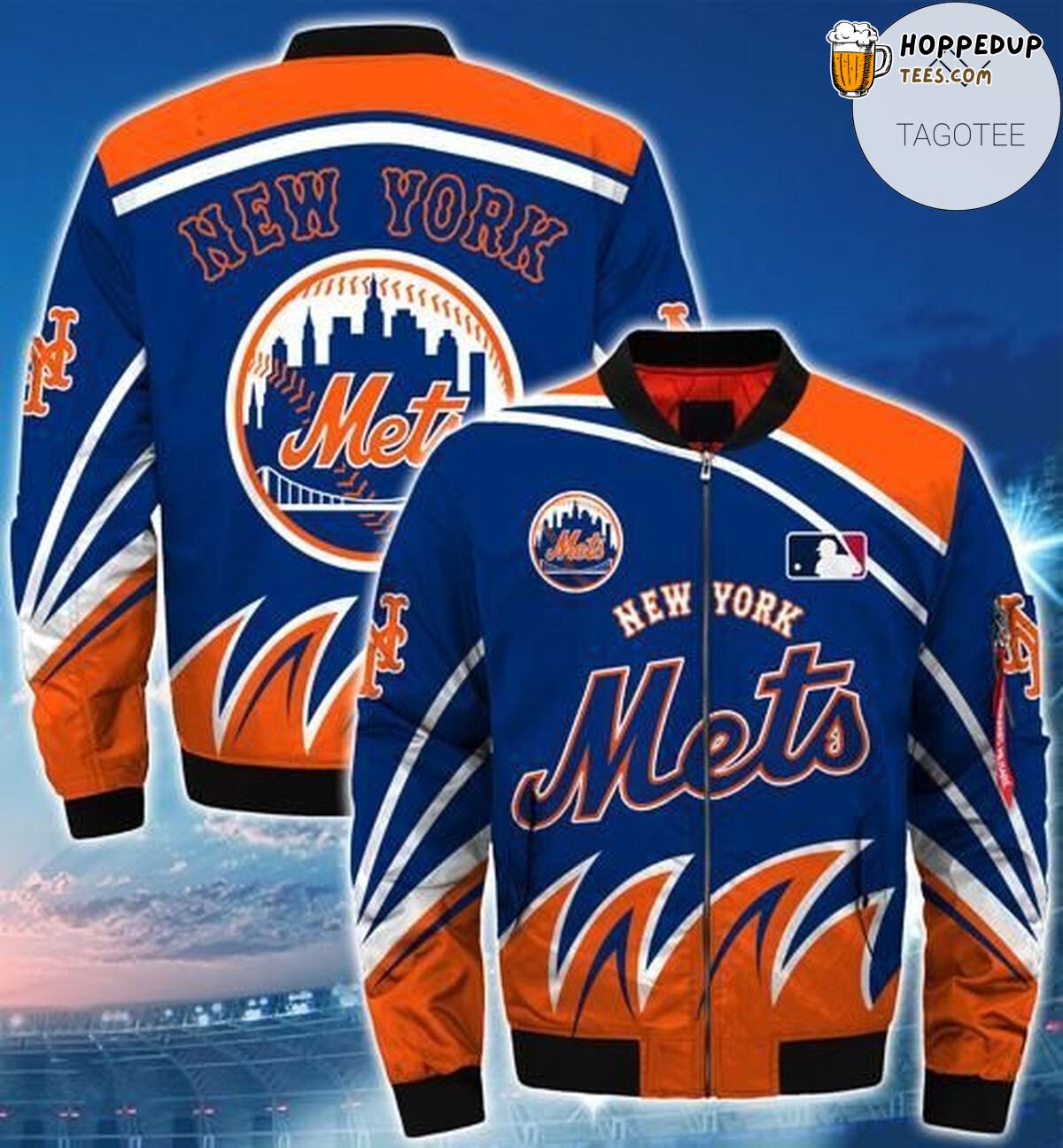 New York Mets Iconic Style MLB Fan Loyalty Bomber Jacket Series