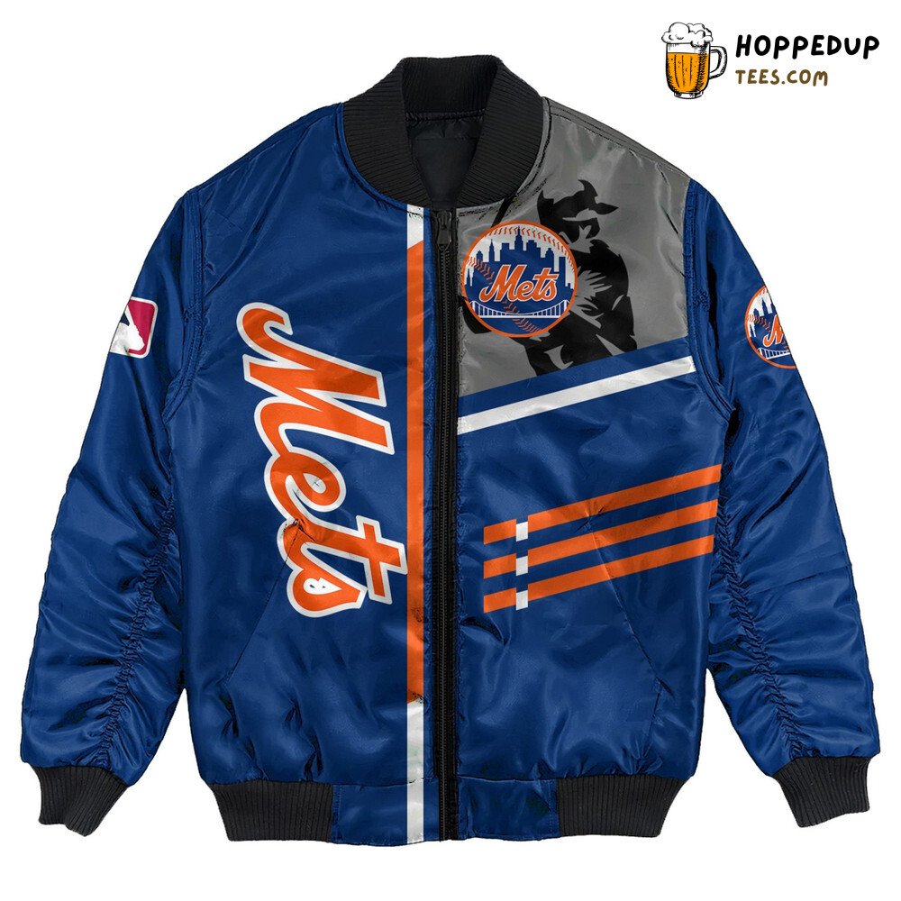 New York Mets MLB Bomber Jacket Customized Name Number Edition