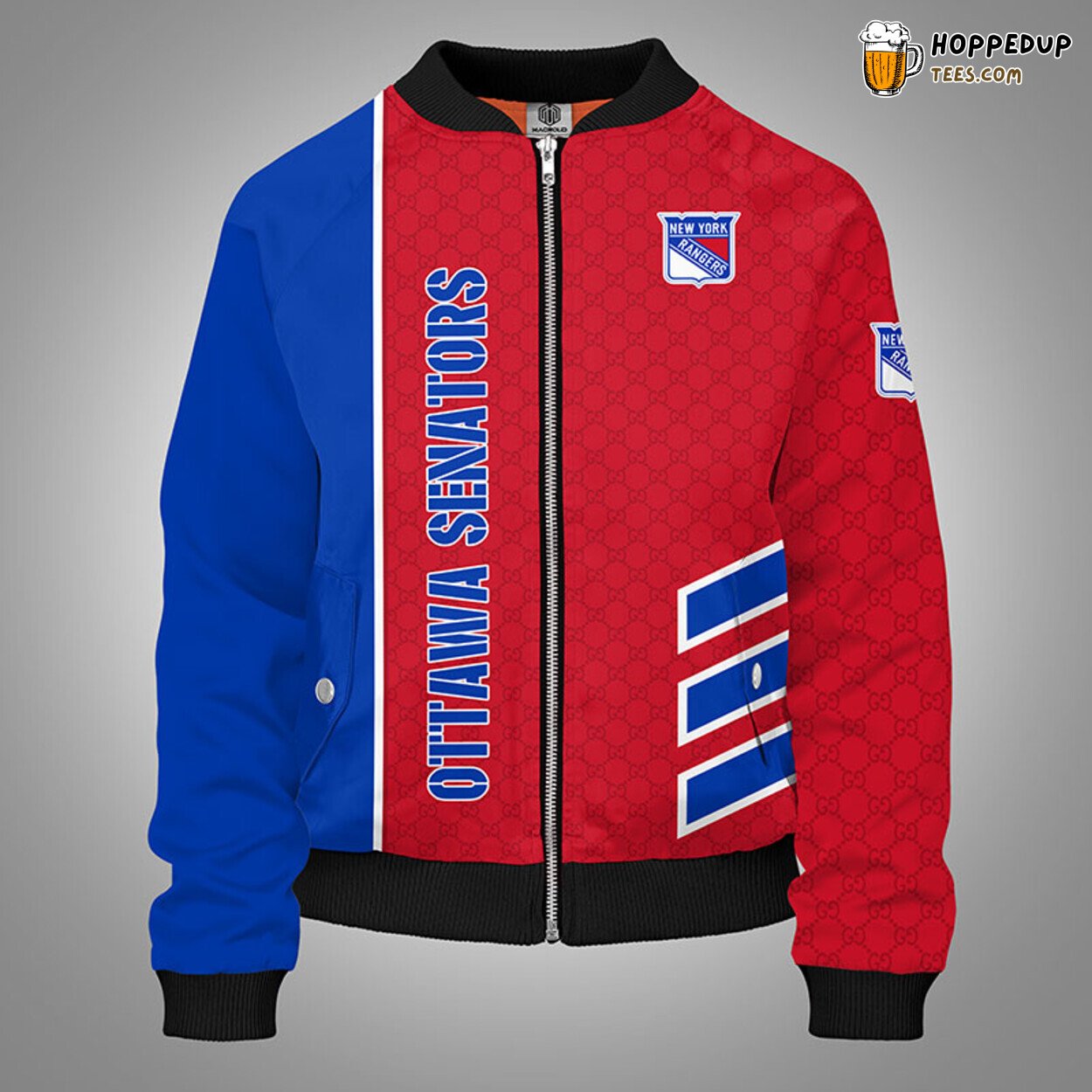 New York Rangers NHL Red Unisex Bomber Jacket Distinct Stylish Theme