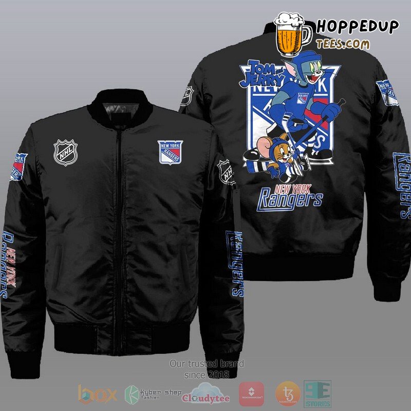 New York Rangers NHL Tom And Jerry Fan Bomber Jacket Style