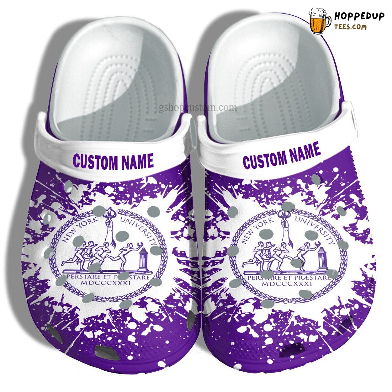 New York University Custom Graduation Gift Admission Clog Shoes
