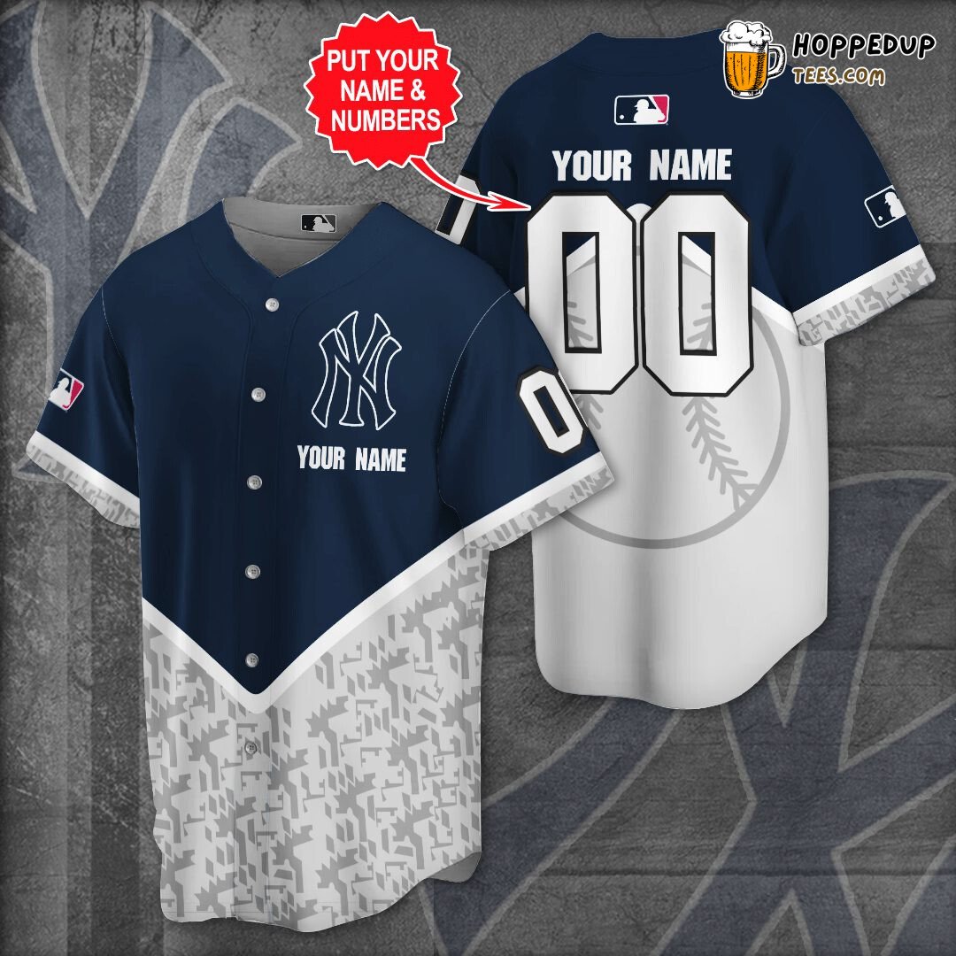 New York Yankees MLB Baseball Jersey Unisex Custom Name Tailored