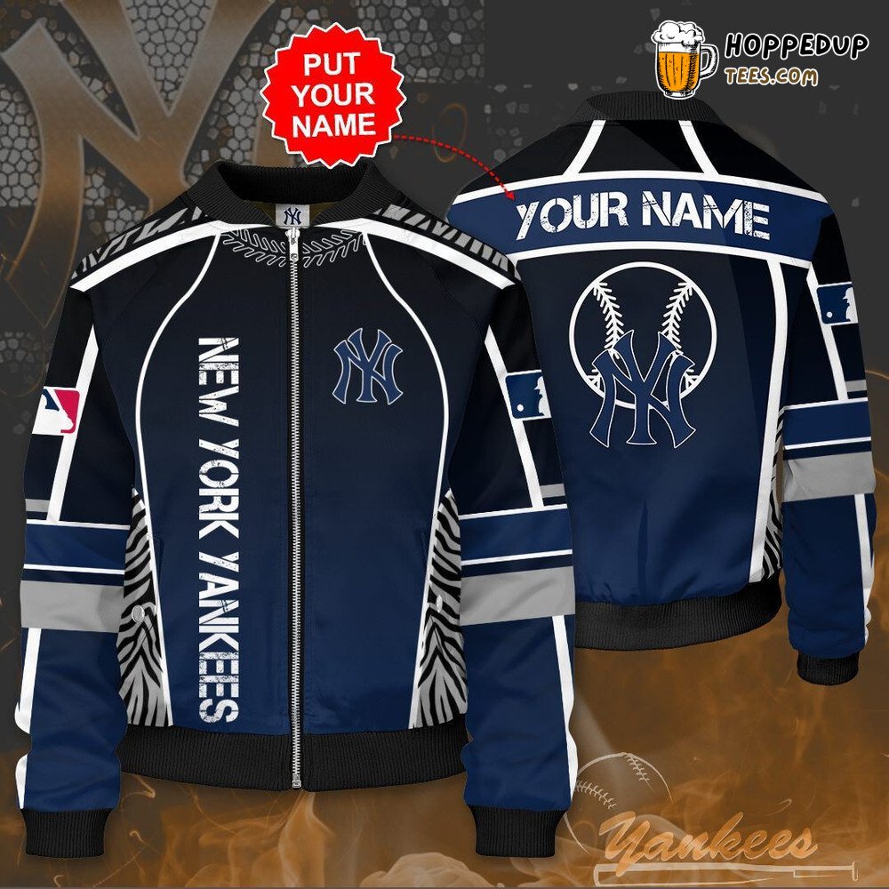 New York Yankees MLB Custom Name Bomber Jacket Special Model