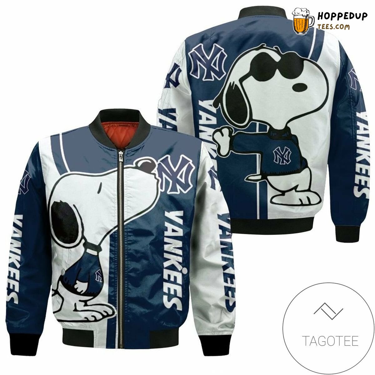 New York Yankees MLB Snoopy Fan Favorite Bomber Jacket Series
