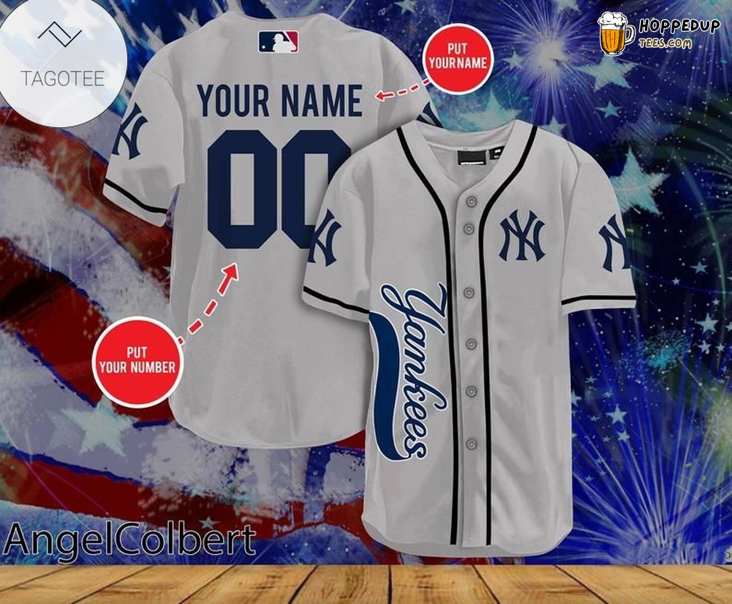 New York Yankees MLB Tailored Baseball Jersey Unisex With Custom Name
