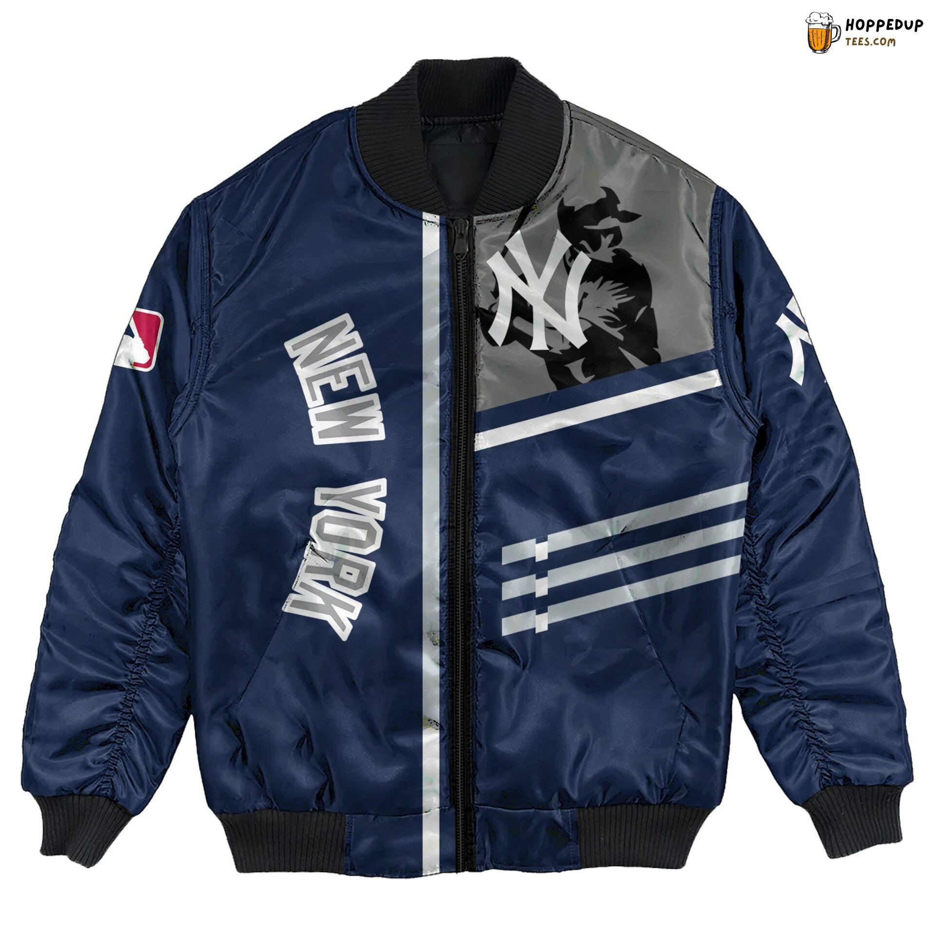 New York Yankees MLB Unique Name & Number Crafted Bomber Jacket