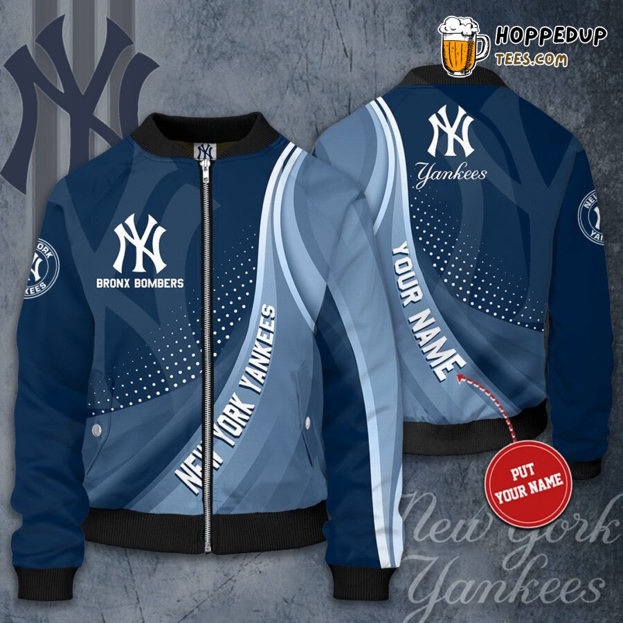 New York Yankees Personalized MLB Elite Bomber Jacket with Name
