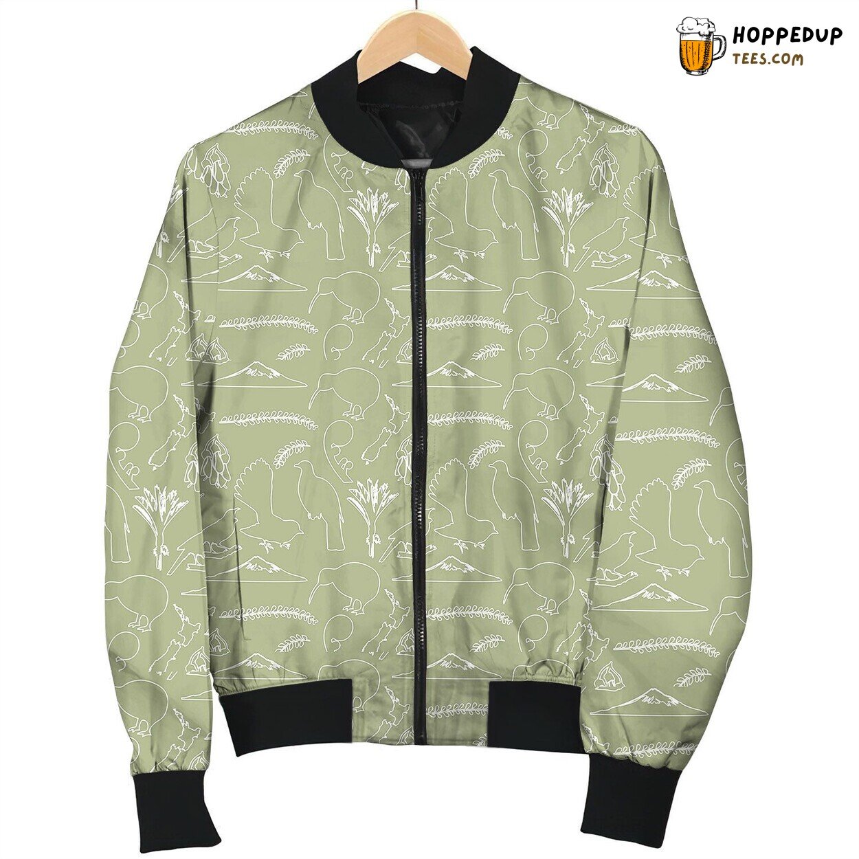 New Zealand Baby Pattern Design Bomber Jacket