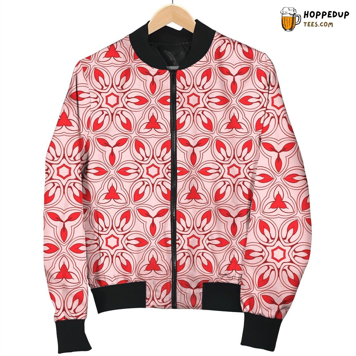New Zealand Pattern Design Bomber Jacket