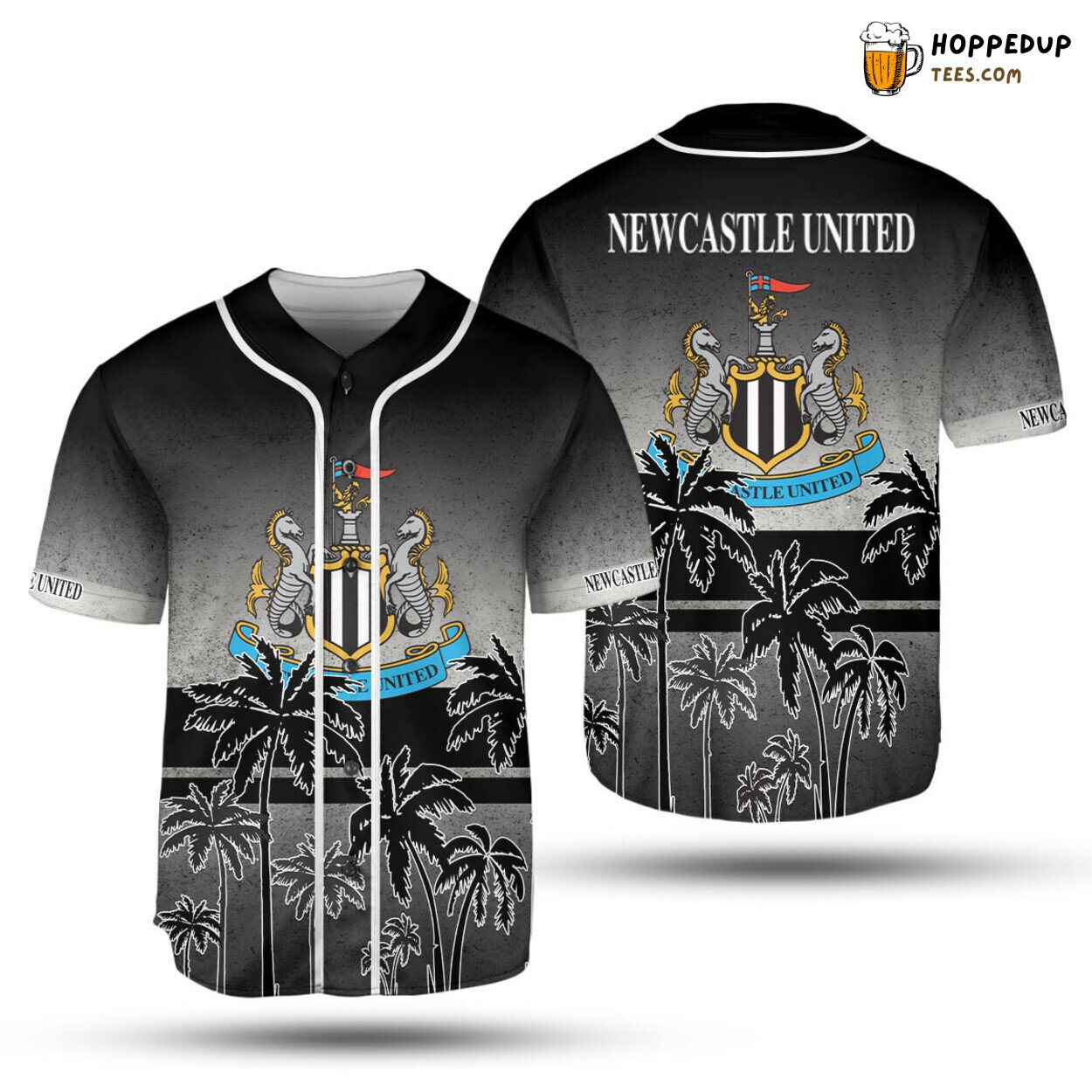 Newcastle United FC Coconut Trees Baseball Jersey Unisex Shirt