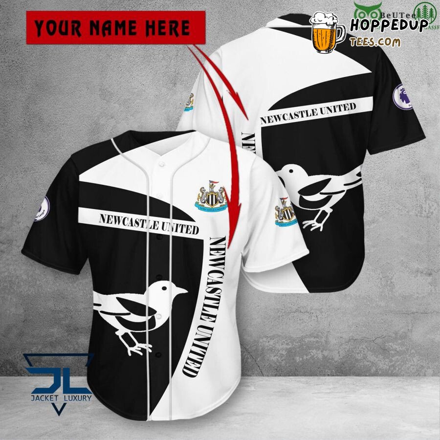 Newcastle United FC Custom Name The Magpies Baseball Jersey Unisex Shirt