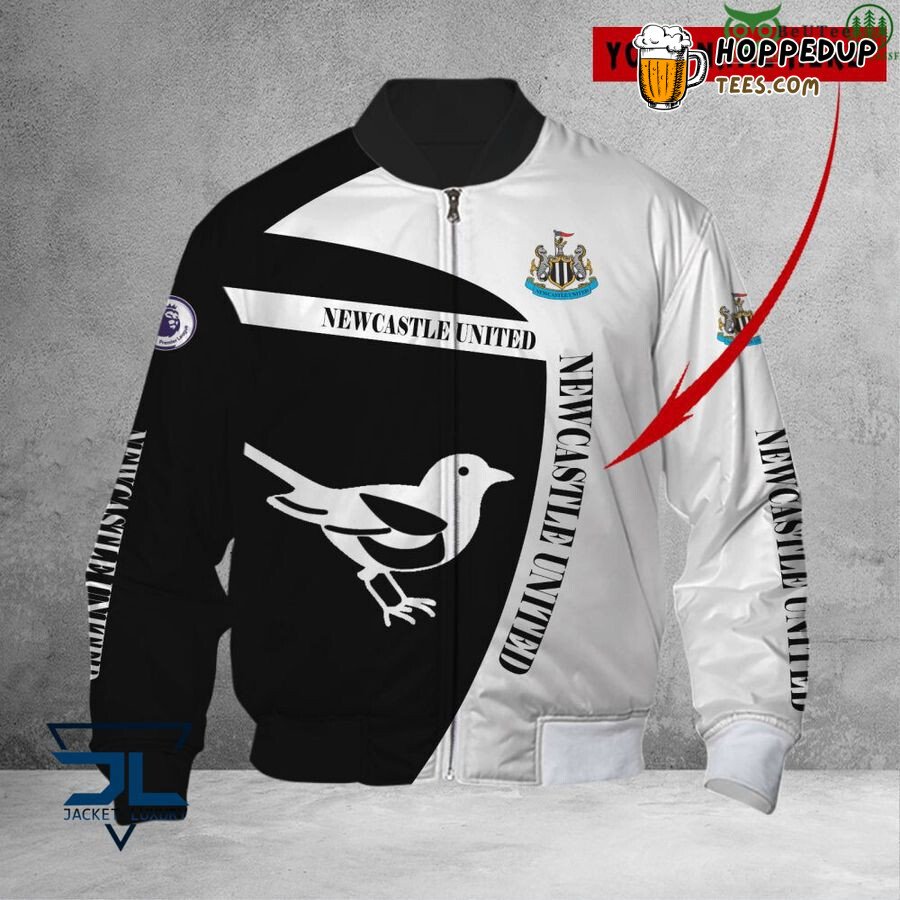 Newcastle United FC Custom Name The Magpies Bomber Jacket