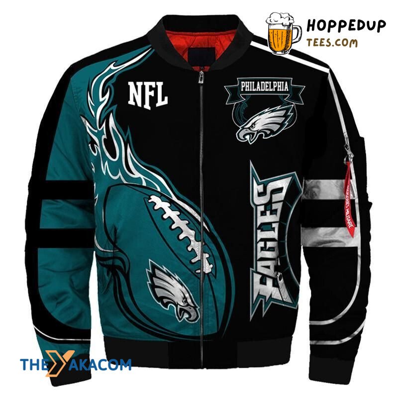 Newest Design Men’s Eagles Super Bowl Bomber Jacket Christmas Surprise