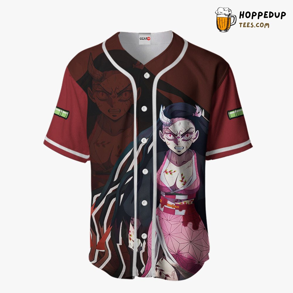 Nezuko Demon Form Unique Anime Design Baseball Jersey Distinctive Edition