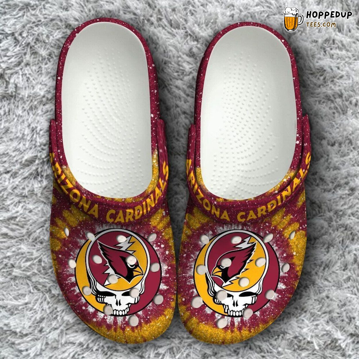 NFL Arizona Cardinals Grateful Dead Fan Classic Comfort Clogs Shoes
