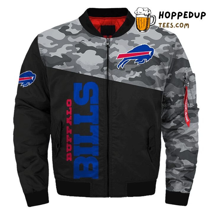 NFL Buffalo Bills Camouflage Edition Rugged Bomber Jacket Style NFL Buffalo Bills Camouflage Edition Rugged Bomber Jacket Style