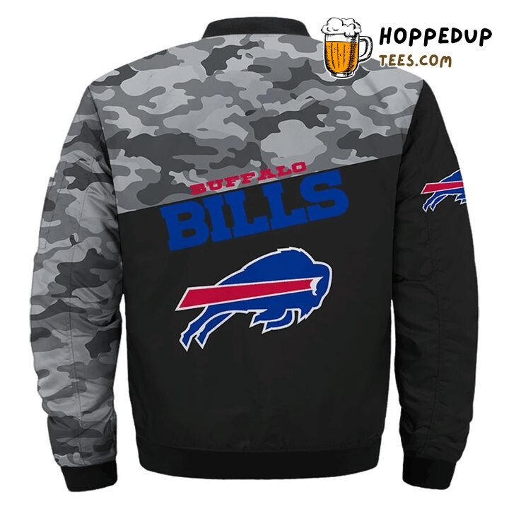 NFL Buffalo Bills Camouflage Edition Rugged Bomber Jacket Style