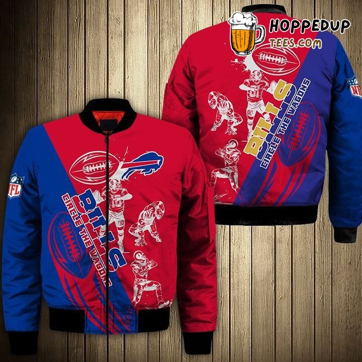 NFL Buffalo Bills Cartoon Athlete Ball Star Bomber Jacket