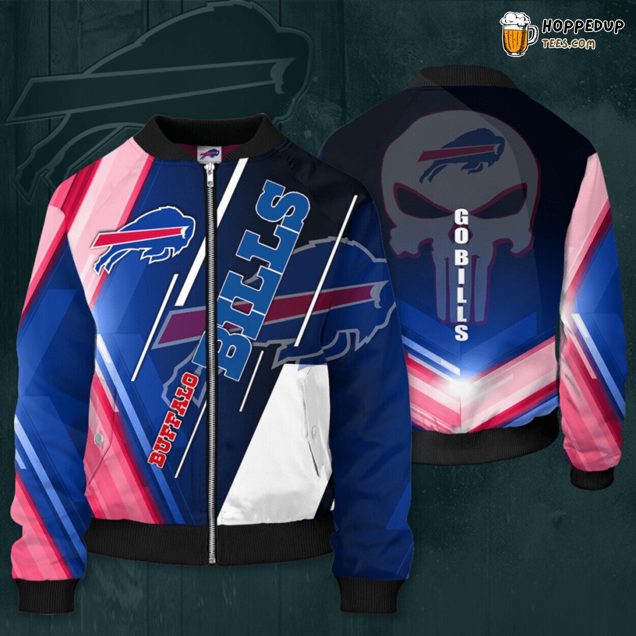NFL Buffalo Bills Distinguished BB Bomber Jacket Authentic Choice Sport Gear