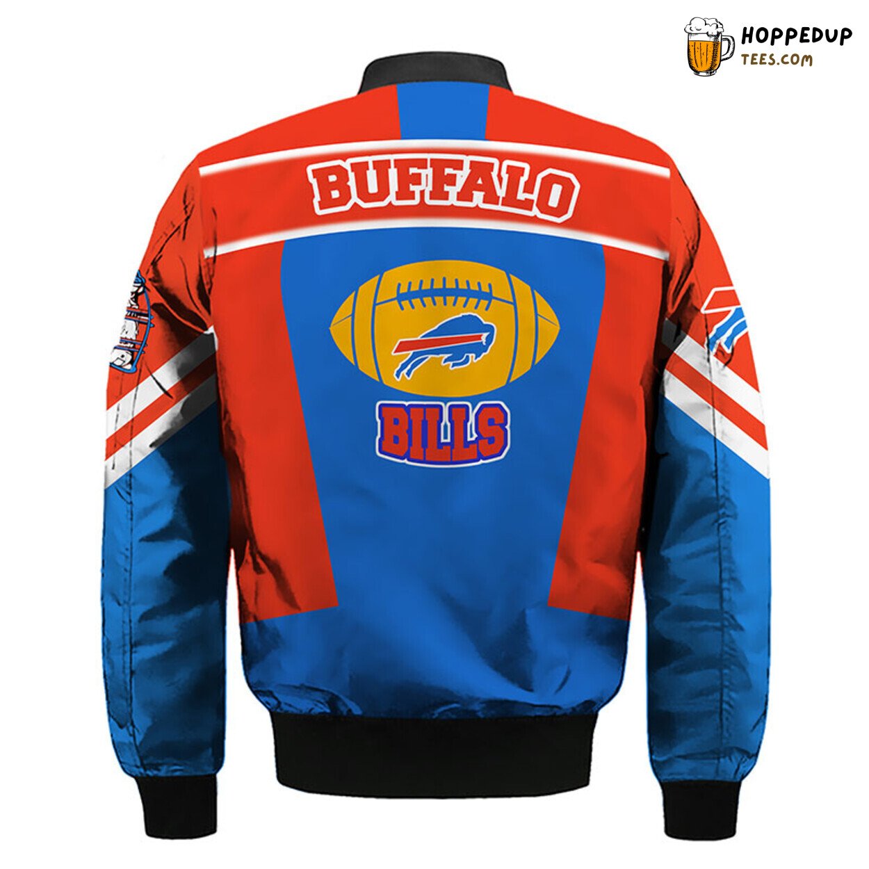 NFL Buffalo Bills Skull Red Blue Unique Bomber Jacket Distinct