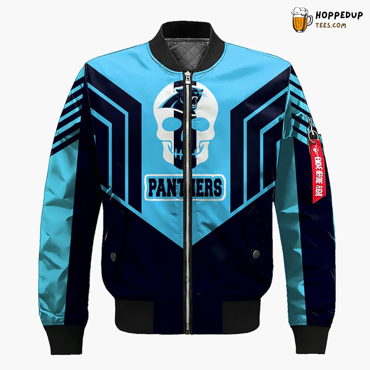 NFL Carolina Panthers Blue Black Unisex Bomber Jacket Design