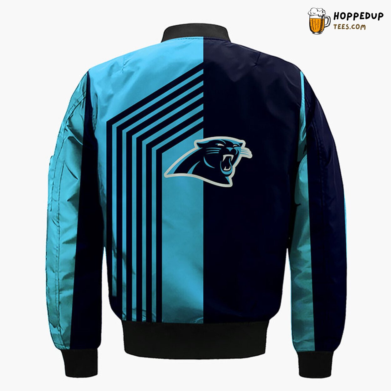 NFL Carolina Panthers Blue Black Unisex Bomber Jacket Design
