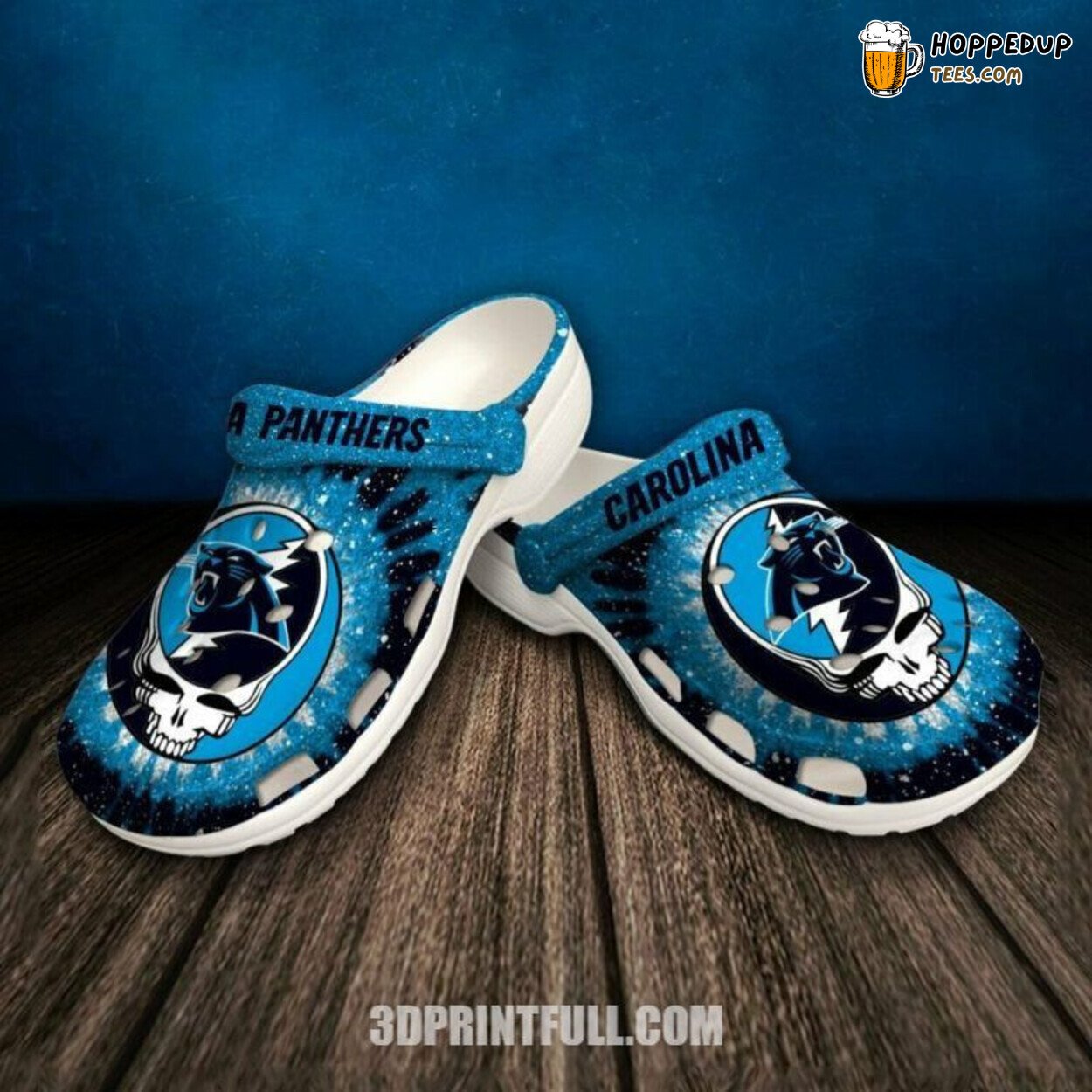 NFL Carolina Panthers Themed Comfortable Unique Design Classic Clogs