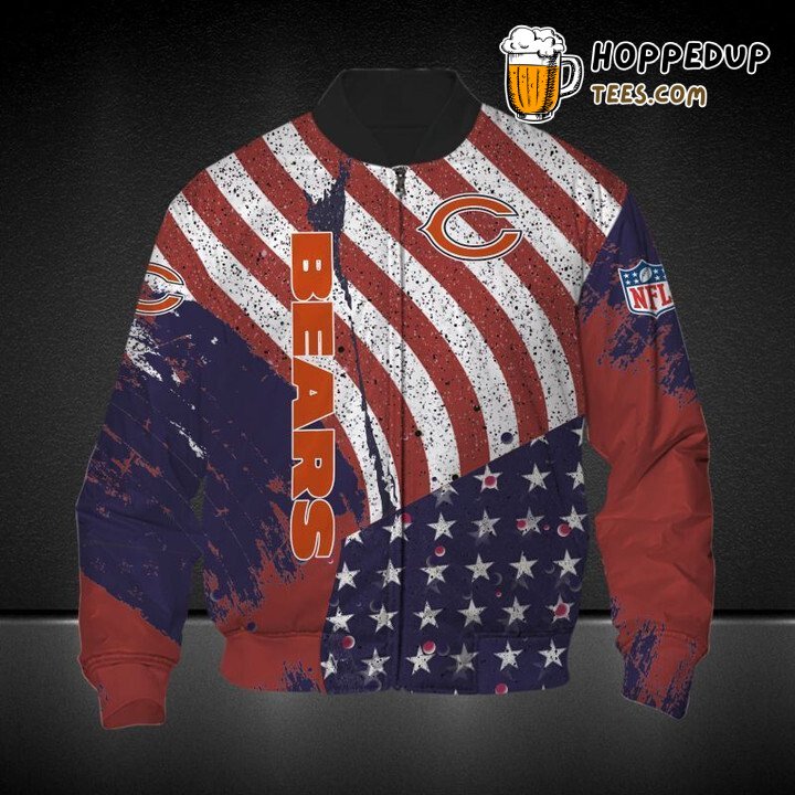 NFL Chicago Bears American Flag Duty Bomber Jacket
