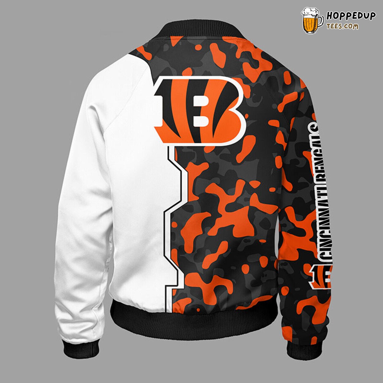 NFL Cincinnati Bengals Camouflage Orange Bomber Jacket Trend
