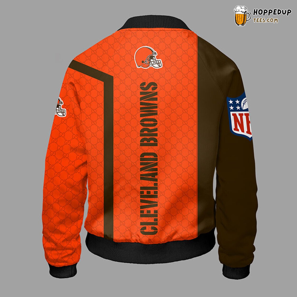 NFL Cleveland Browns Orange Classic Bomber Jacket Unique