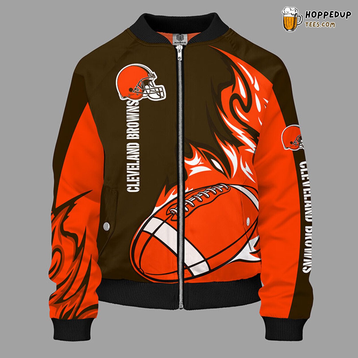 NFL Cleveland Browns Orange Unisex Unique Bomber Jacket Style