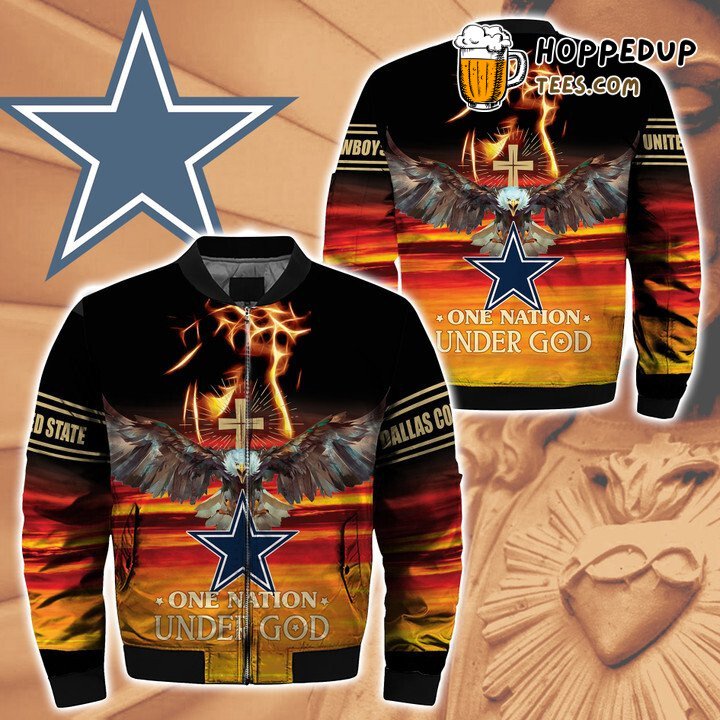 NFL Dallas Cowboys One Nation Under God Bomber Jacket