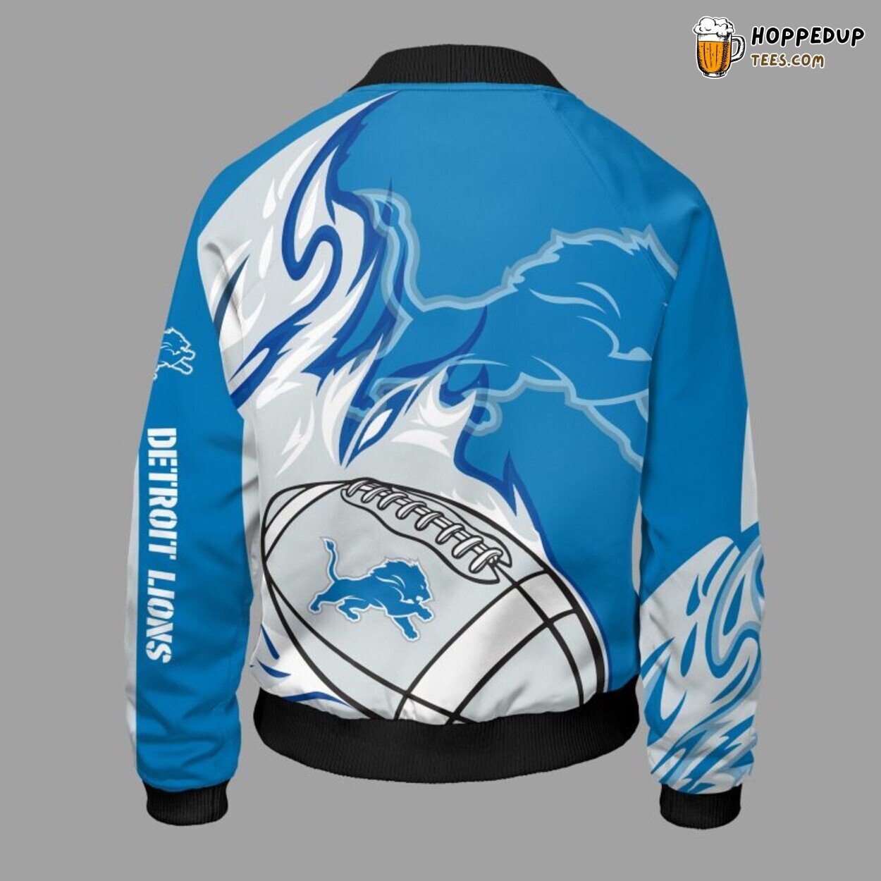 NFL Detroit Lions Classic Blue Premium Unisex Bomber Jacket