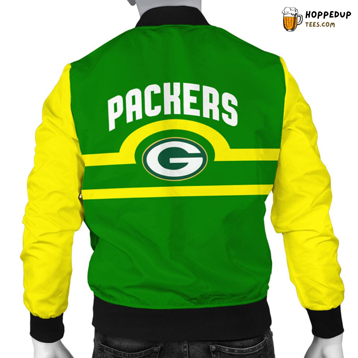 NFL Green Bay Packers Green Yellow Premium Unisex Bomber Jacket