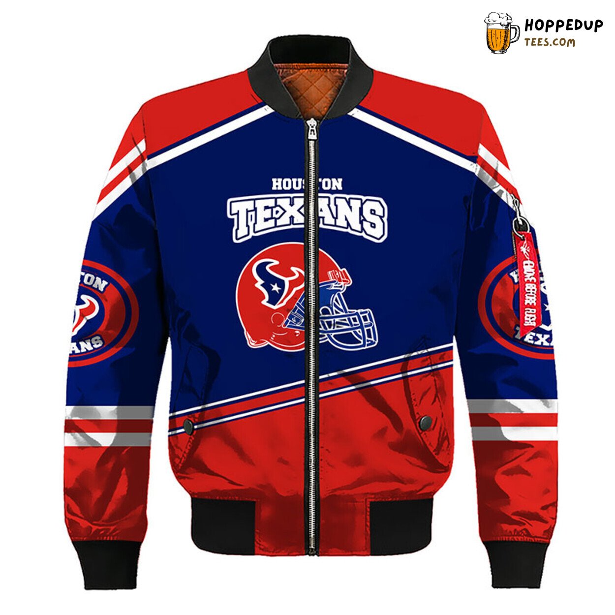 NFL Houston Texans Blue Red Premium Unisex Bomber Jacket Design
